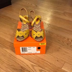 Miz Mooz NWT yellow shoes